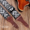 Nefelibata Banjo Strap, 2"Wide Full Grain Cowhide Guitar Strap Adjustable