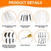 Tcipreay Carburetor Cleaning Kit 3 Double Head Brush 23 Needles