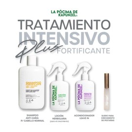 Pócima de Rapunzel TRATAMIENTO INTENSIVO PLUS Kit Shampoo Fortificante + Acondicionador + Nutripeinador