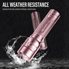 Rechargeable Flashlights High Lumens, G1000 Super Bright Flash Light Pink,