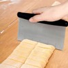 Dough Scraper Set of (1+1), Stainless Steel Bench Scraper Chopper