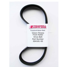 Treadmillpartszone Replacement Vision Treadmill Model TM08 T8500HRC Front Roller Drive Belt Part Number 004181-00