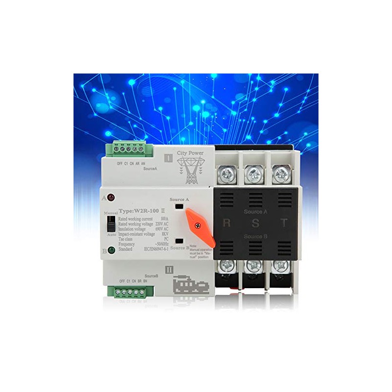 Interruptor de Transferencia Automática de Doble Potencia Interruptor de Transferencia