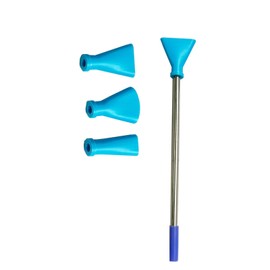 JILINWEI Blue Stainless Steel Straw Blow Nozzles Set for Acrylic Paint Pouring Tools, Accessories Tool for Fluid Art Bloom and Dutch Pouring,4 Set Nozzles