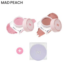 MAD PEACH Mood Mix Cream Blusher + Container Set 2items, Color:10 Blossom Flush