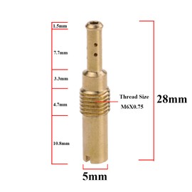 Glixal Slow Pilot Idle Jet For Keihin OKO KOSO CVK GY6 Carburetor ATV UTV Buggy Scooter Moped Dirt Bike,32,35,38,40,42,45,48,50,52,55,58,60 (12pcs set)