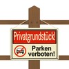 Goodvia Parken Verboten Sign, Metal, Aluminium, 30 x 20 cm,