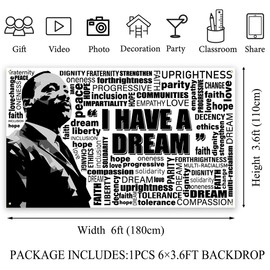 Martin Luther King Jr. Day Decorations I Have A Dream Banner MLK Day Decor African American Martin Luther King Jr. Day Decorations for Home Party