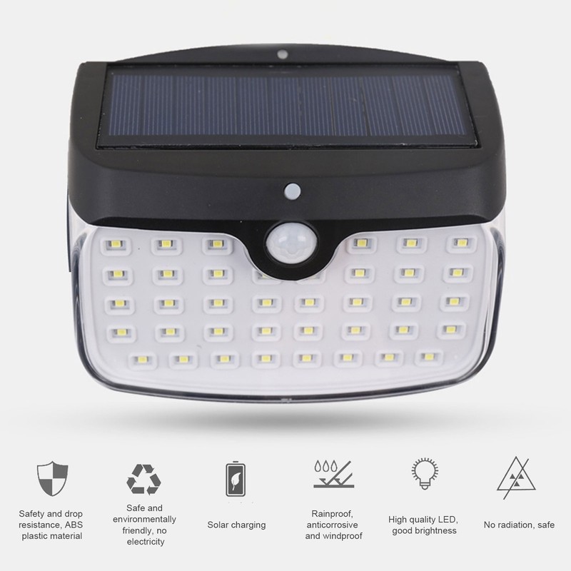 GY003‑1 Waterproof Solar Light 50LED Wall Lamp Separable Motion Sensor