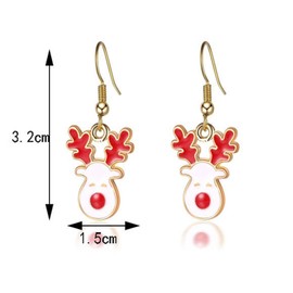 Stocking Stuffers Holiday Outfits for Women 2024 Christmas Earrings for Women Christmas Dangle Earrings Christmas Hat Santas Claus Crutches Deer Earrings Christmas Gifts