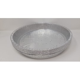 8 x 29cm 12" Aluminium Foil Round Pie Flan Quiche Dish Tray Container BBQ 29x29x4cm Airfyrer Oven