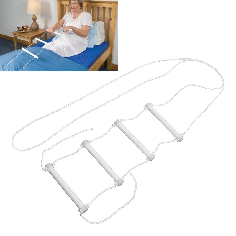 Bed Ladder Assist Luminous Portable Universal Handle Grip White Bed
