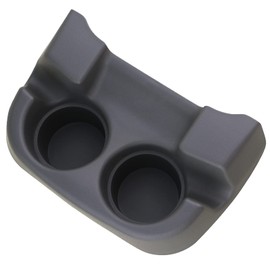 Center Console Cup Holder Dark Flint Compatible with 1999-2007 Ford F250 F350 F450 F550 Super Duty Truck, 2000-2005 Ford Excursion Replaces 2C3Z-3613562-AAA