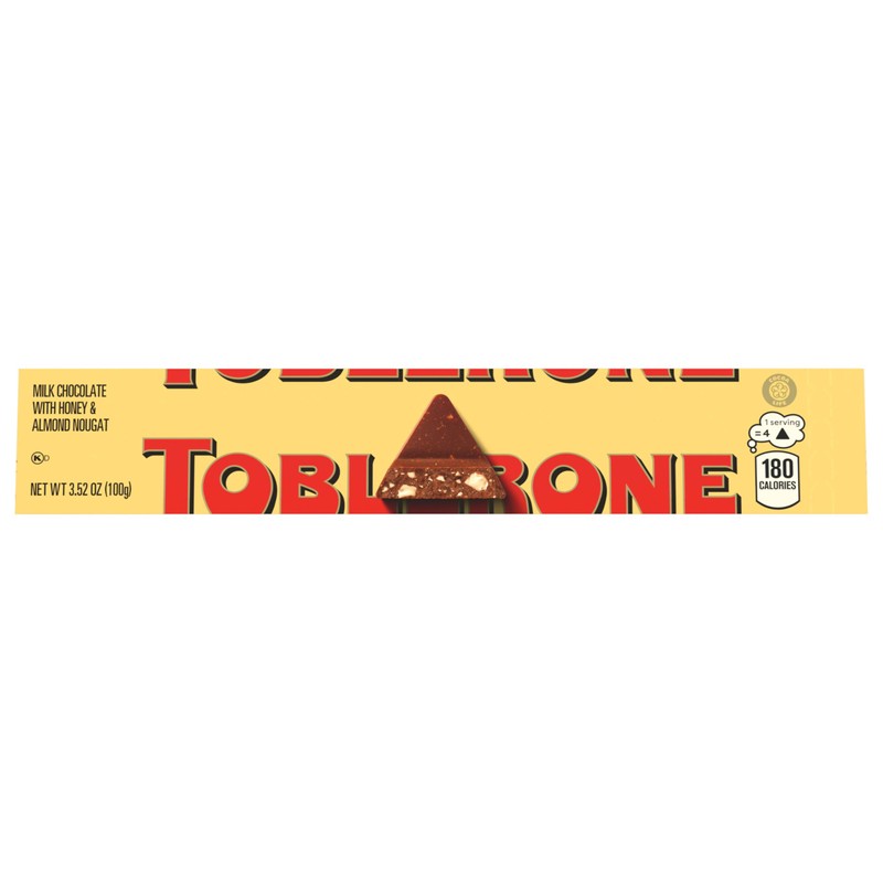 TOBLERONE Milk Chocolate Bar with Honey and Almond Nougat, Bulk