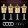 Ampper M6 Thread Male Brass Battery Charging Post Terminals, M6