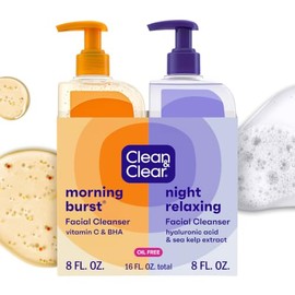Clean Clear Morning Burst Paquete Limpiador Diurno Nocturno