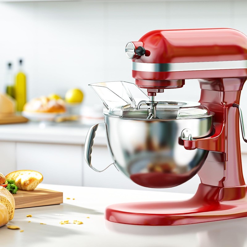 Pouring Shield for KitchenAid Mixer & Splash Guard Attachment -