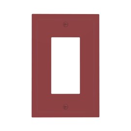 Wmhusu Outlet Covers Burgundy Red 1 Gang Wall Plate Single Rocker Light Switch Cover Decorative GFCI Receptacle Electrical Switchplate for USB Dimmer Motion Sensor
