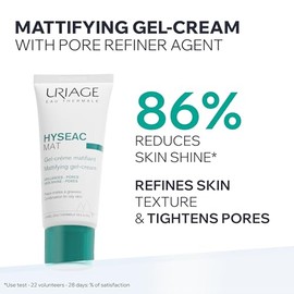 Uriage Hyseac Crema Facial Emulsión Matificante - Emulsión fluida-ligera, con efecto mate-aterciopelado - Para pieles mixtas a grasas - Controla los b