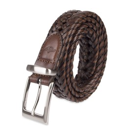 Dockers Men's Leather Braided Casual and Dress Belt,Tan Lace,42