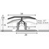 Prinz Profi-Tec Master Transition Profile No. 303 90 cm Black