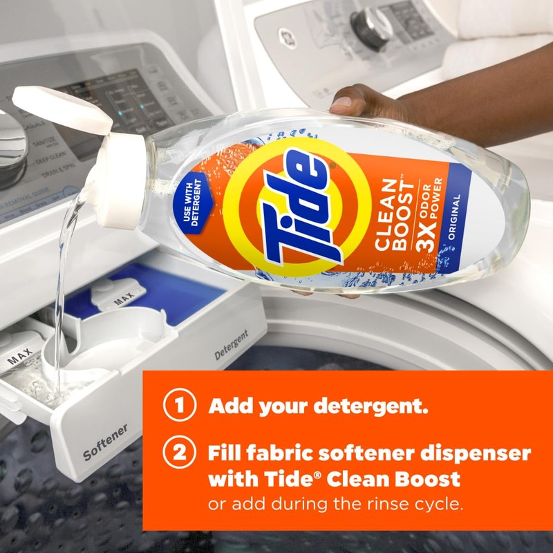 Tide Deep Cleansing Fabric Rinse with 3X Odor Power, Original