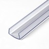 Outwater Plastics 341-Cl Clear 3/4'' Rigid Vinyl Clear Plastic U-Channel/C-Channel