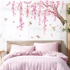 Tanlaby Cherry Blossom Tree Wall Stickers Pink Flowers Branch Wall