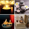 Zuvo Tea Lights Candles 4-Hour Burn (50 Pack) - White