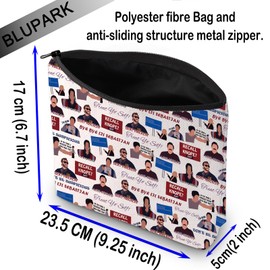 PAR Lovers Canvas Zipper Pouch I Love Riddles Makeup Bag RS Fans Gift TV Show Lover Cosmetic Bag Comedy Lovers Gift (I Love Riddles)