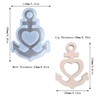 Duawenki Love Boat Anchor Shape Car Freshie Silicone Mold for