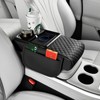 TNDCKP Induction Charging Car Armrest Pad, Leather Center Console Cushion,