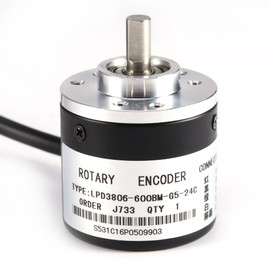 Rotary Encoder ◈ Akozon 600P/R Photoelectric Incremental Rotation Encoder 5V-24V AB 2-Phases Shaft 6mm