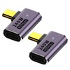 USB 4 Type C Converter Adapter Left and Right 90°