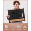 MaxGear Magnetic Chalkboard Calendar Corkboard Monthly Calendar Corkboard for Wall,