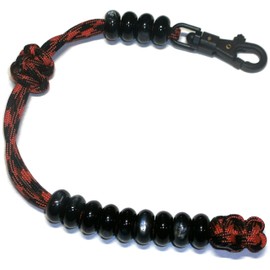 RedVex Ranger Style Paracord Pace Counter Beads 11 inch - Choose Your Color (Red and Black)
