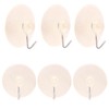Toyland® Pack of 6-3.5cm Clear Suction Hooks - Multi Purpose