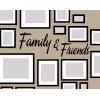 WrenGifts Family and Friends Horizontal Removable Vinyl Wall Decal -