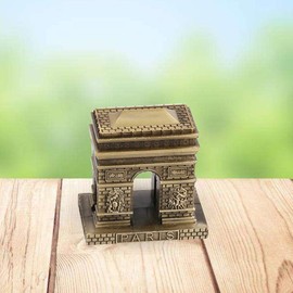 Retro Paris Arc de Decor: Vintage Bronze Paris Arc de Statue, Alloy Zinc Alloy Home Furnishing Metal Ornament, Handicrafts Miniatures