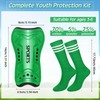 Liliful 4 Pcs Soccer Shin Guards Set for Kids Youth