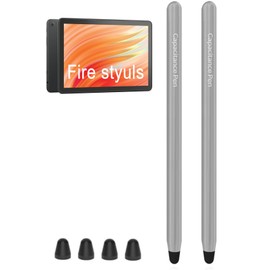 JVIQ AMZ Fire Tablet Stylus Pen for AMZ Fire Max 11 Pen，Fire HD 10 Stylus Pen， Fire HD 10 Kids Pro，Fire HD 8 Pen，Kids Tablets Touch Screen Stylus Pen (Gray*2)
