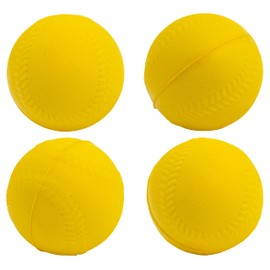 Franklin Sports XT Batting Tee Replacement Foam Baseballs for Kids + Toddlers - Toy Baseball + Teeball for Boys + Girls, Yellow