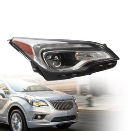 Jecoupoon Right Halogen Headlight Assembly Compatible with Envision 2016-2018 w/DRL Passenger Side 84152651 (6-pin)