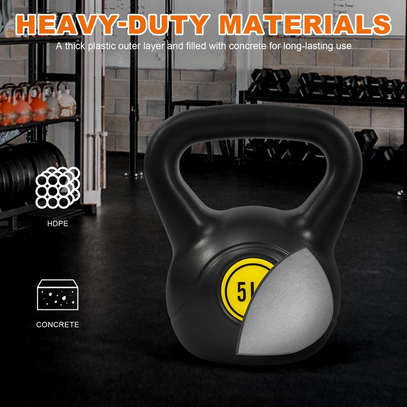 Fitvids Kettlebell Sets 3 Piece Strength Training KettleBells Weight Set