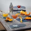 Harbour Housewares Glass Coasters - Square - 10cm - Grey