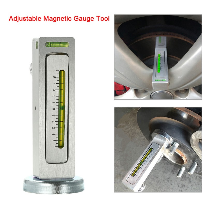 NEW Adjustable Magnetic Gauge Tool Camber Castor Strut Wheel Alignment