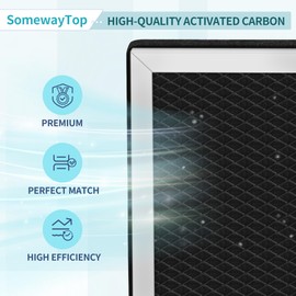 MSA3/MSA3S Air Purifier Replacement Filter Compatible with Membrane Solutions Air Purifier Filter MSA3 and MSA3S, 3-in-1 Filtration True HEPA Filters, Smoke Removal Air Cleaner for Home , 2-Pack