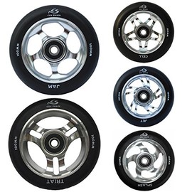 Cox Swain Pack of 2 High End 100 mm Stunt Scooter Wheels Aluminium Core ABEC 11 Bearings, 100mm