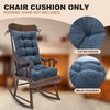 Lokex Rocking Chair Cushion Only,Tufted Non-Slip Comfortable Rocking Chair Cushions