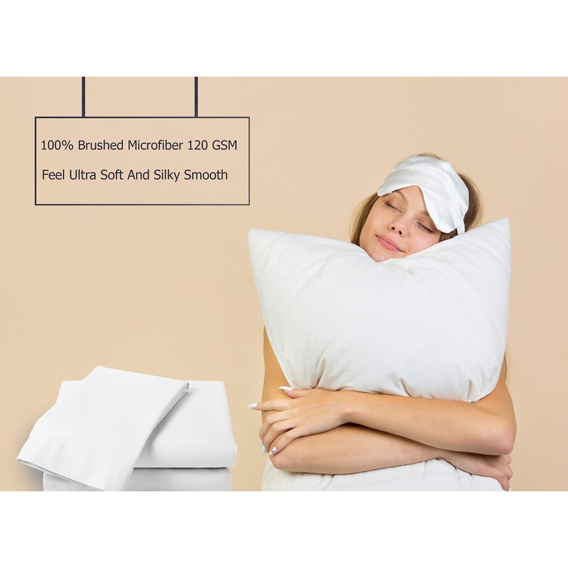 House of Threads Pillow Cases 2 Pack, Wrinkle Resistant, Microfiber